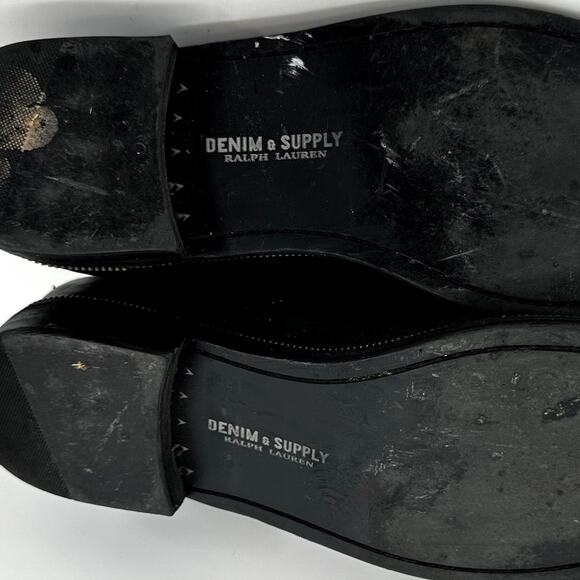 Denim & Supply Ralph Lauren Kaleb Dress Shoes Derby Lace Up Leather Black 10.5D
